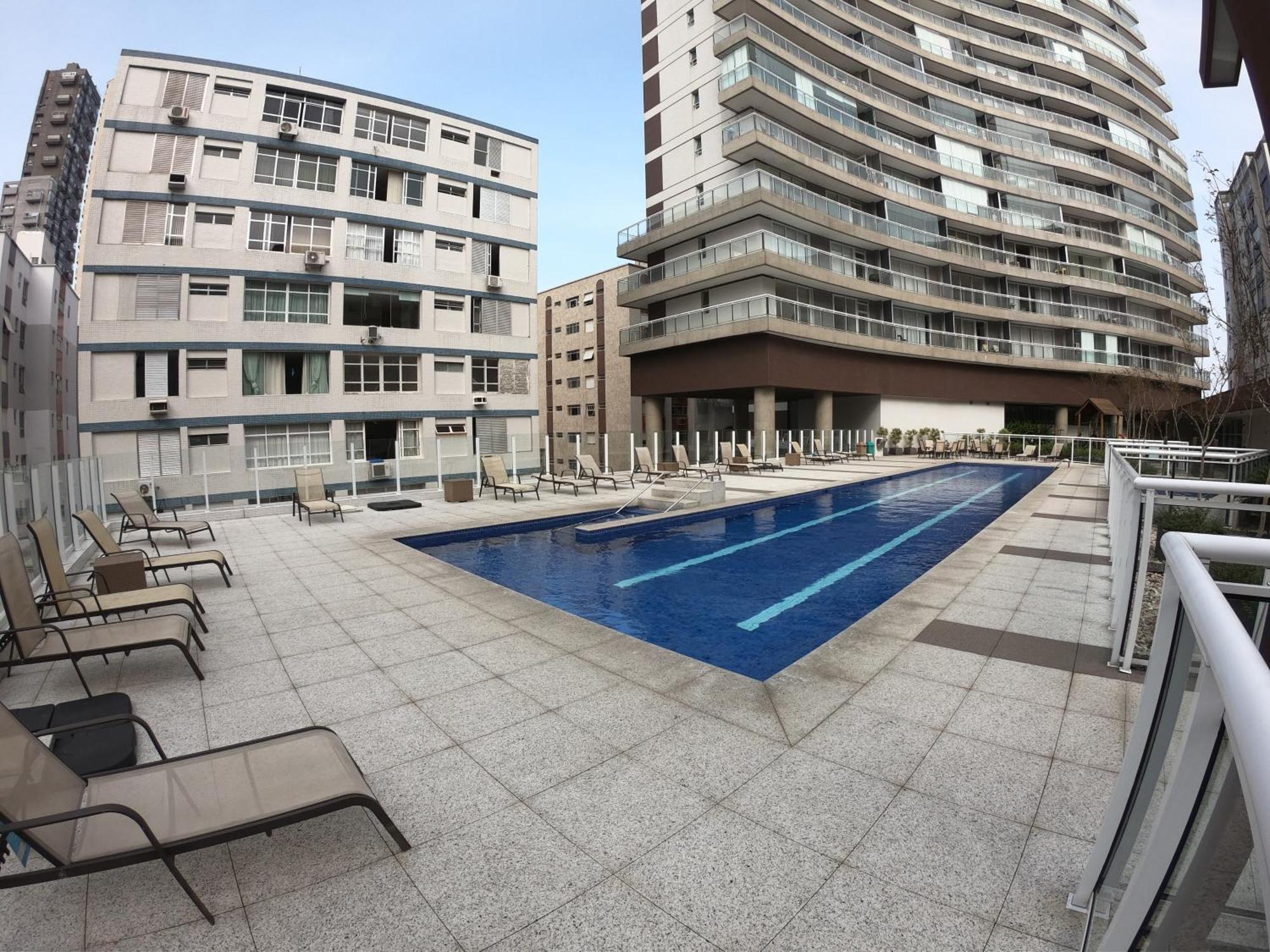Book Santos - Unlimited 3202 - 2 Quartos Alto Padrao Vista Mar Exterior foto