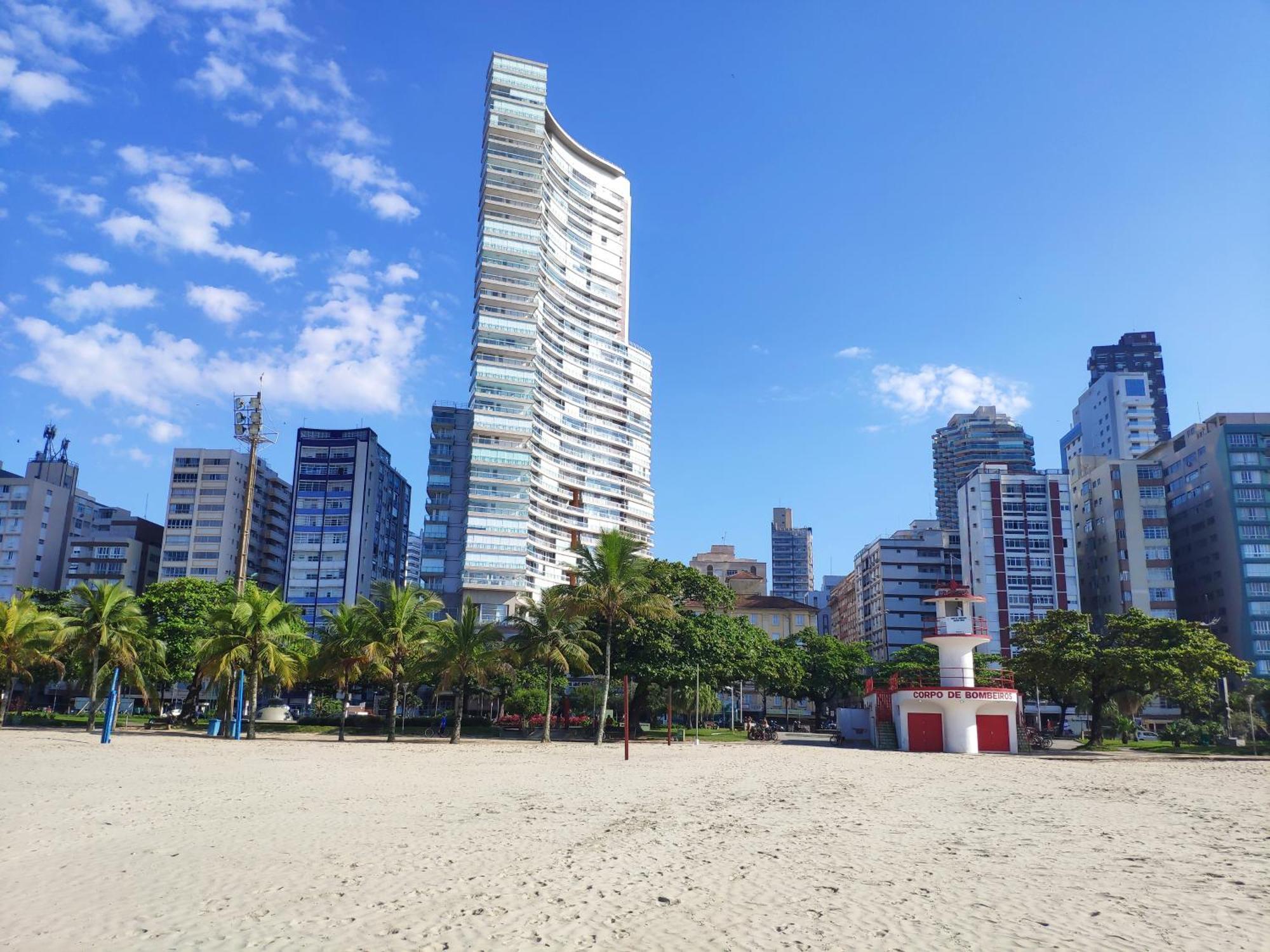 Book Santos - Unlimited 3202 - 2 Quartos Alto Padrao Vista Mar Exterior foto